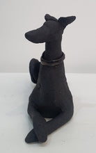 Load image into Gallery viewer, Dog figurative ceramic sculpture by Sophie Howard
