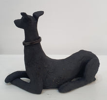 Load image into Gallery viewer, Dog figurative ceramic sculpture by Sophie Howard
