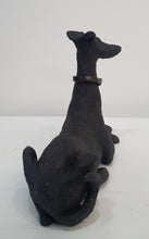 Load image into Gallery viewer, Dog figurative ceramic sculpture by Sophie Howard
