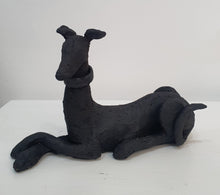 Load image into Gallery viewer, Dog figurative ceramic sculpture by Sophie Howard
