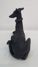 Load image into Gallery viewer, Dog figurative ceramic sculpture by Sophie Howard
