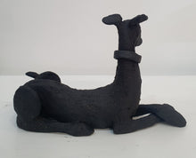 Load image into Gallery viewer, Dog figurative ceramic sculpture by Sophie Howard
