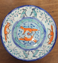 Load image into Gallery viewer, Hare and Fox Hand painted Bowl by Emma Macfadyen
