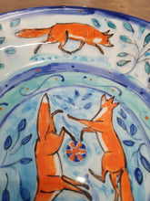 Load image into Gallery viewer, Hare and Fox Hand painted Bowl by Emma Macfadyen
