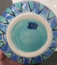 Load image into Gallery viewer, Kingfisher Bowl hand made painted pottery
