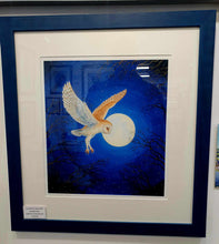 Load image into Gallery viewer, Moon Owl limited framed print
