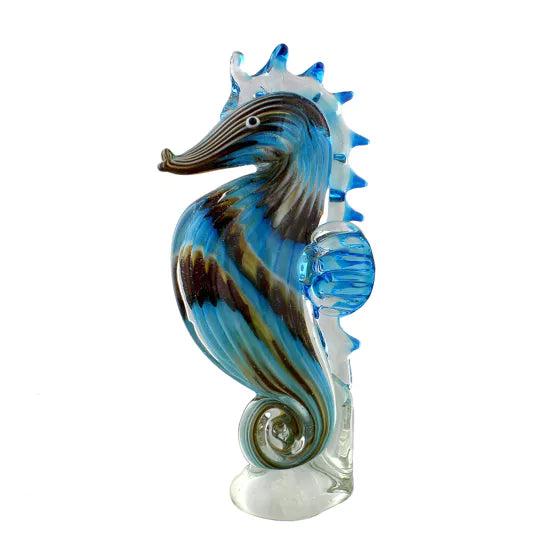 GLASS FIGURINE SEAHORSE