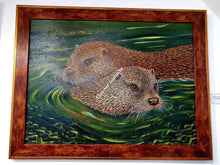 Load image into Gallery viewer, Otters original painting
