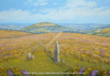 Load image into Gallery viewer, Stone Row Dartmoor original painting
