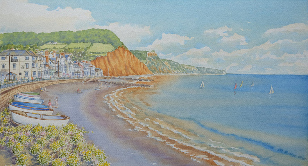 Sidmouth Looking East Large Limited Edition