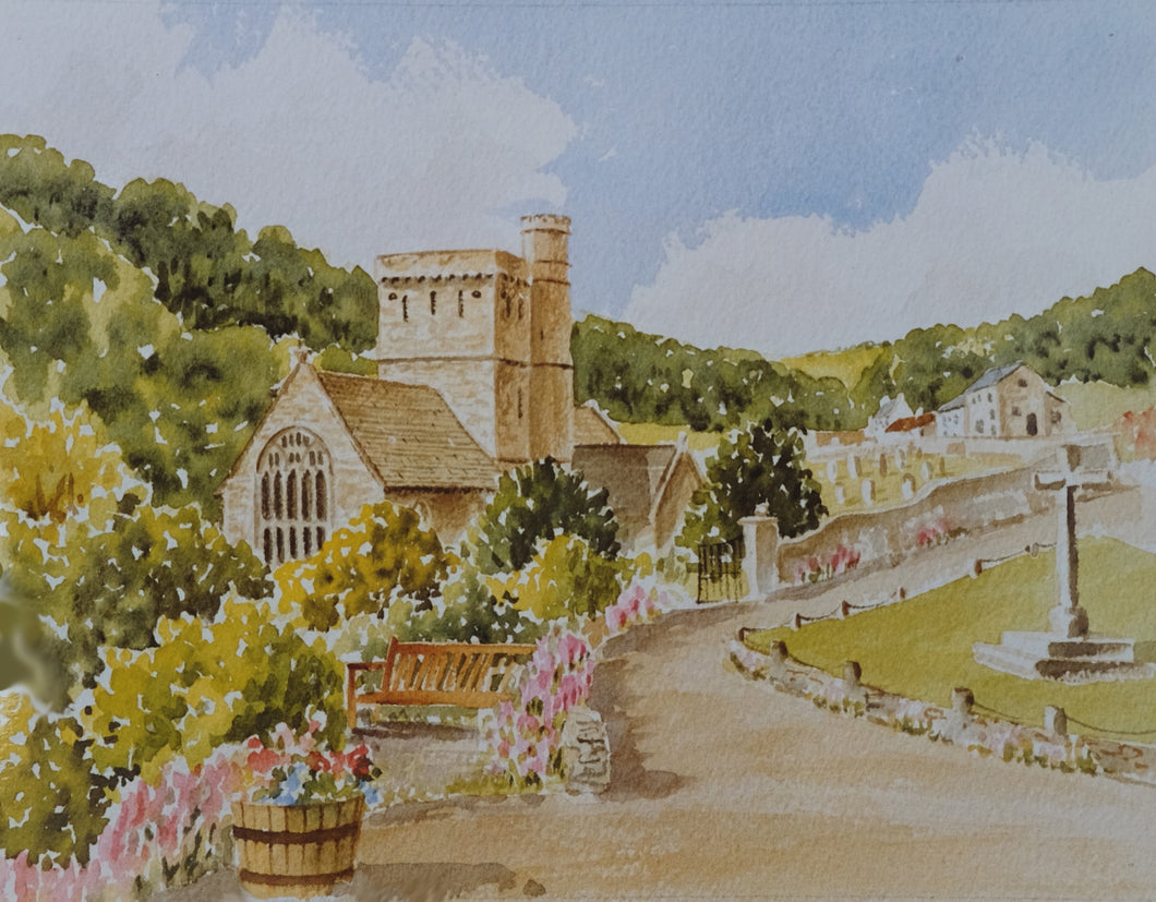 Branscombe Church framed print