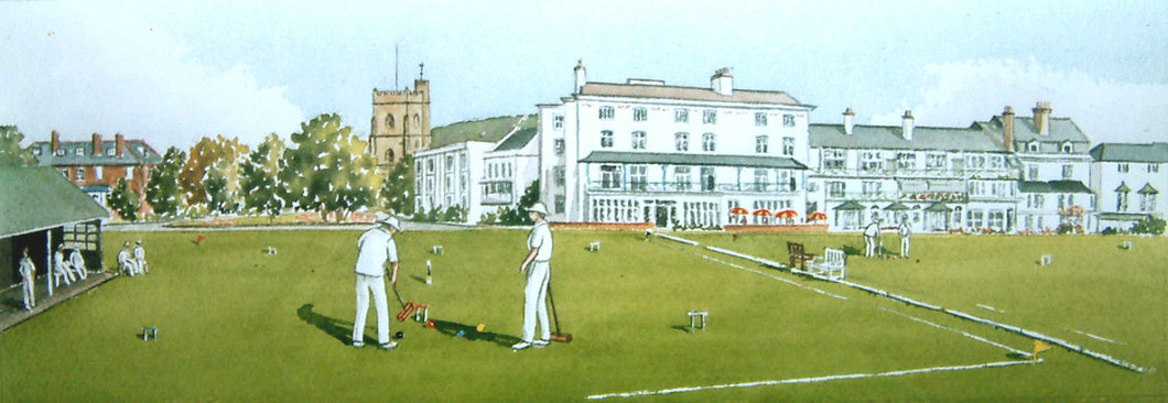 Croquet at Sidmouth signed print