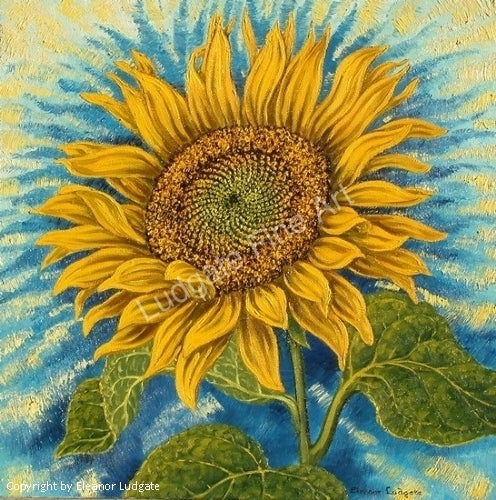 Sunflower 2 Original framed painting (collection only)